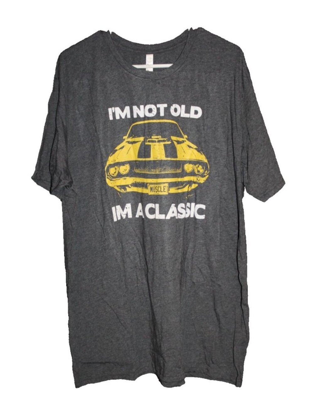 Men's Size 2XL Gray Graphic T-Shirt " I'm Not Old, I'm a Classic" Tee NEW